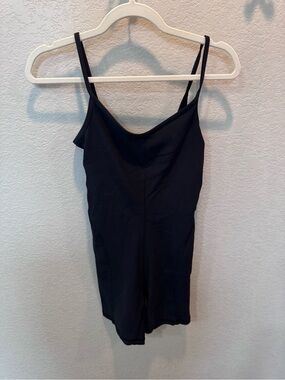 Lululemon Black Strappy Women's Tank Romper - Classic Slim Fit